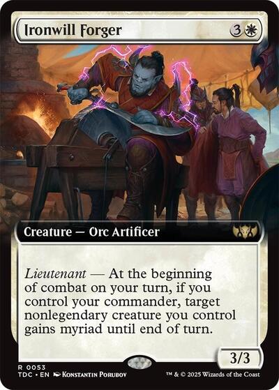 Ironwill Forger (Extended Art) (Commander: Tarkir: Dragonstorm) Near Mint