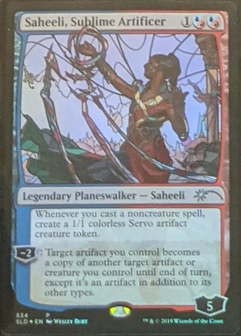 Saheeli Sublime Artificer Stained Glass (Secret Lair) Near Mint Foil
