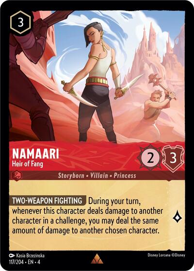 Namaari - Heir of Fang (Ursula's Return) Near Mint Cold Foil