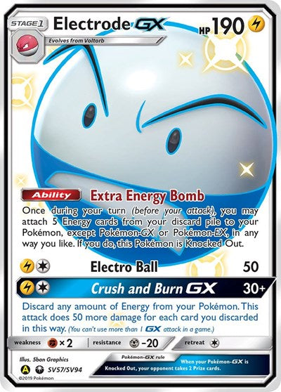 Electrode GX (Hidden Fates: Shiny Vault) Near Mint Holofoil