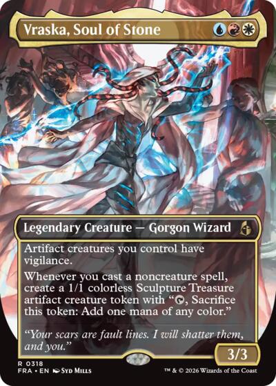 Vraska, Soul of Stone (Borderless) (Reality Fracture) Near Mint Foil