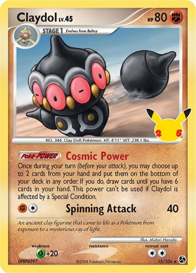 Claydol (Celebrations: Classic Collection) Light Play Holofoil