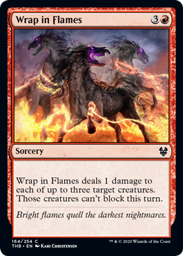 Wrap in Flames (Theros Beyond Death) Near Mint Foil