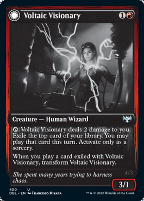 Voltaic Visionary / Volt-Charged Berserker (Innistrad: Double Feature) Near Mint