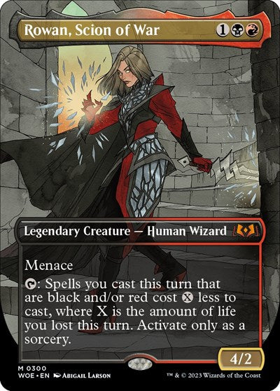 Rowan, Scion of War (Borderless) (Wilds of Eldraine) Light Play Foil