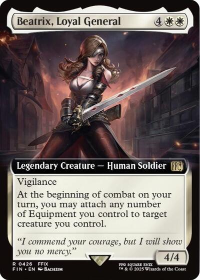 Beatrix, Loyal General (Extended Art) (Universes Beyond: FINAL FANTASY) Near Mint Foil