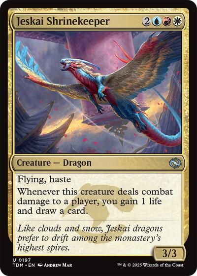 Jeskai Shrinekeeper (Tarkir: Dragonstorm) Near Mint Foil