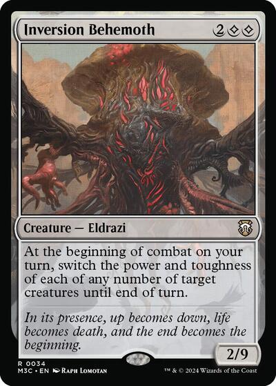 Inversion Behemoth (Ripple Foil) (Commander: Modern Horizons 3) Light Play Foil