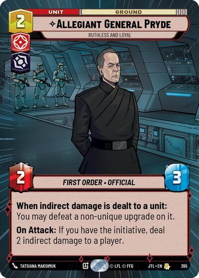 Allegiant General Pryde Ruthless and Loyal (Hyperspace) (Jump to Lightspeed) Near Mint