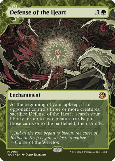 Defense of the Heart (Wilds of Eldraine: Enchanting Tales) Light Play Foil