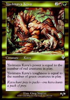 Yavimaya Kavu (Invasion) Medium Play Foil