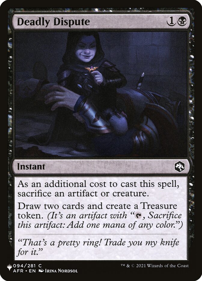 Deadly Dispute (The List) Light Play