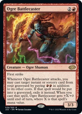 Ogre Battlecaster (Jumpstart 2022) Light Play