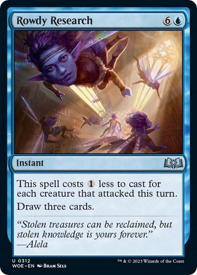 Rowdy Research (Wilds of Eldraine) Light Play Foil