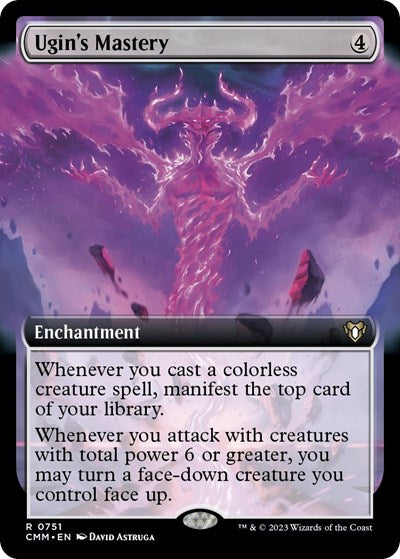 Ugin's Mastery (Extended Art) (Commander Masters) Light Play