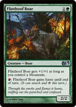Flinthoof Boar (Magic 2013 Core Set) Medium Play Foil