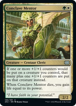 Conclave Mentor (Double Masters 2022) Light Play Foil