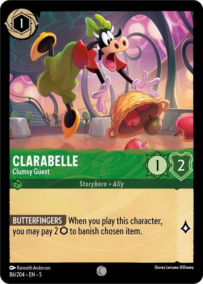 Clarabelle - Clumsy Guest (Shimmering Skies) Near Mint Cold Foil