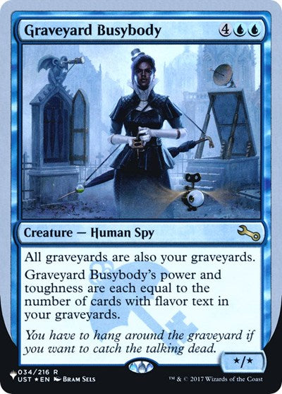 Graveyard Busybody (The List) Light Play Foil