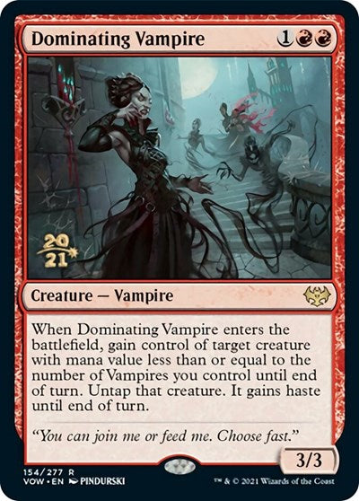Dominating Vampire (Promos: Prerelease Cards) Light Play Foil
