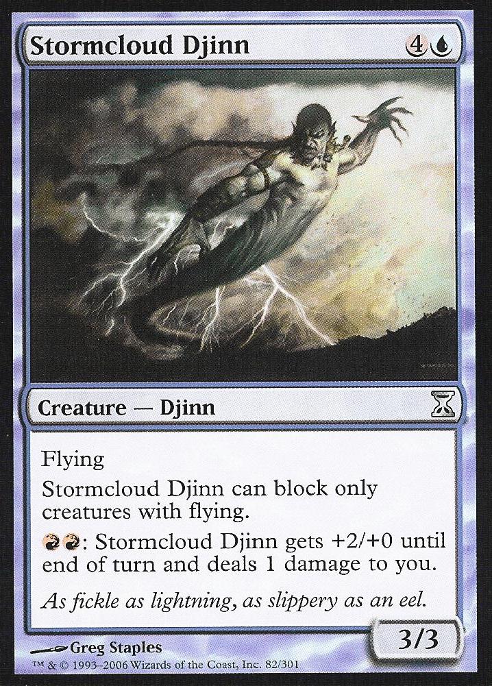 Stormcloud Djinn (Time Spiral) Medium Play Foil
