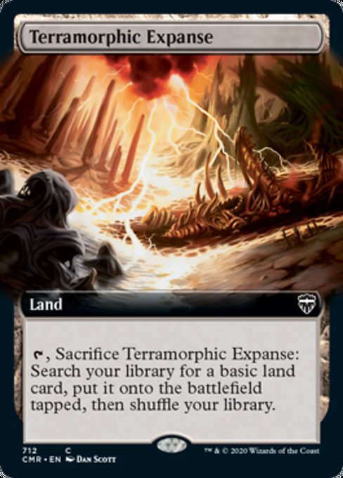 Terramorphic Expanse (Extended Art) (Commander Legends) Medium Play