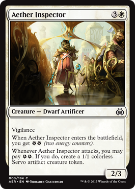 Aether Inspector (Aether Revolt) Near Mint Foil