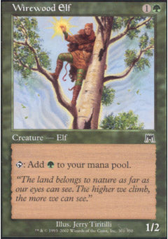 Wirewood Elf (Onslaught) Light Play