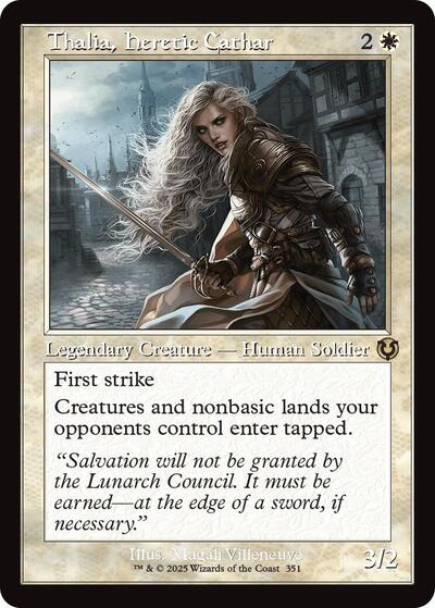Thalia, Heretic Cathar (Retro Frame) (Innistrad Remastered) Light Play Foil