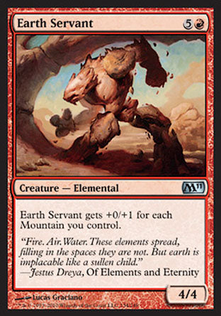 Earth Servant (Magic 2011 Core Set) Medium Play