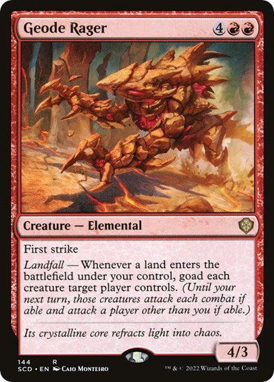 Geode Rager (Commander 2022 Starter Decks) Light Play