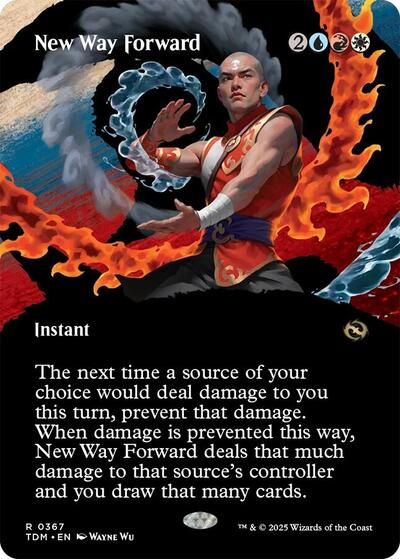 New Way Forward (Borderless) (Tarkir: Dragonstorm) Light Play Foil