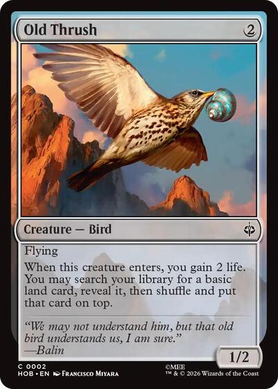 Old Thrush (The Hobbit) Near Mint Foil