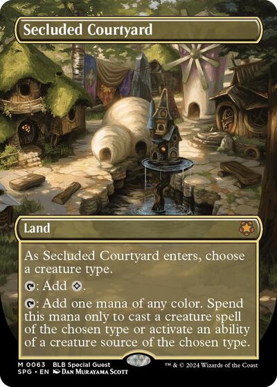 Secluded Courtyard (Borderless) (Special Guests) Light Play Foil