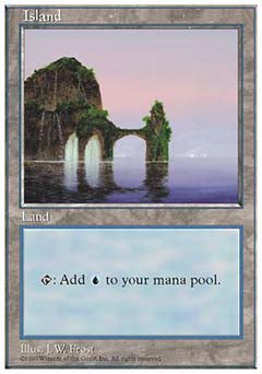 Island (5th Edition) Damaged / Poor