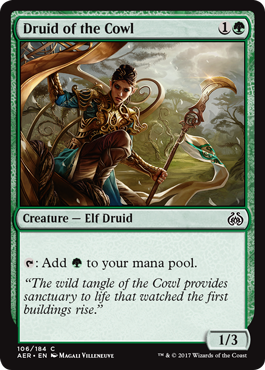 Druid of the Cowl (Aether Revolt) Light Play Foil
