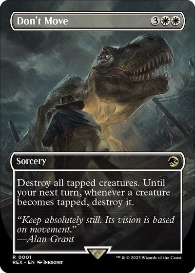 Don't Move (Borderless) (Universes Beyond: Jurassic World Collection) Near Mint