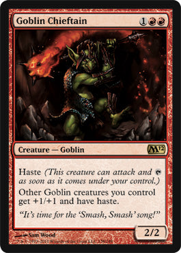 Goblin Chieftain (Magic 2012 Core Set) Medium Play