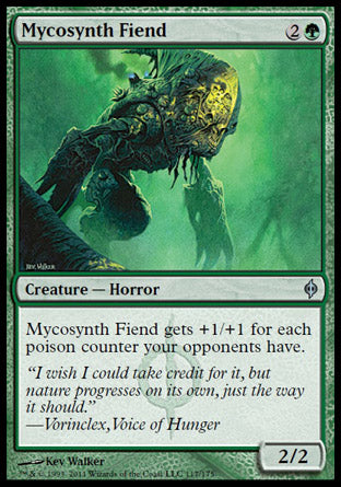Mycosynth Fiend (New Phyrexia) Light Play Foil