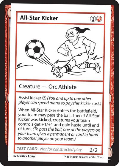All-Star Kicker (Mystery Booster 2 Playtest Cards) Near Mint