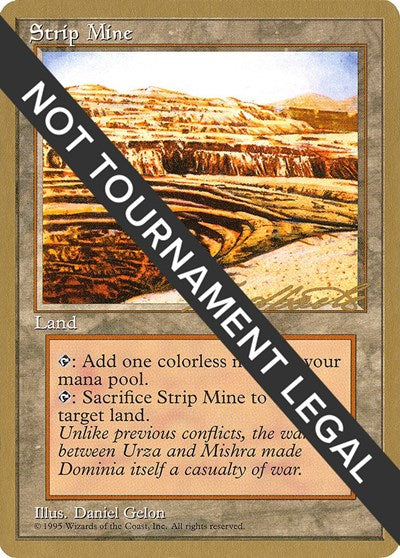 Strip Mine - 1996 Leon Lindback (4ED) (World Championship Decks) Near Mint