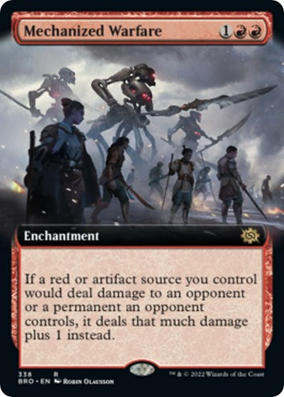 Mechanized Warfare (Extended Art) (The Brothers' War) Near Mint Foil