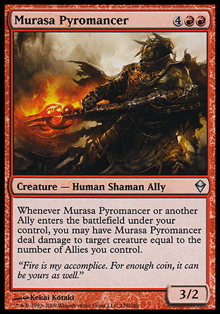 Murasa Pyromancer (Zendikar) Light Play