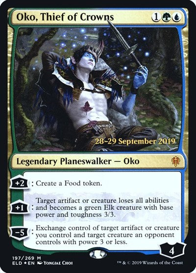 Oko, Thief of Crowns (Promos: Prerelease Cards) Light Play Foil