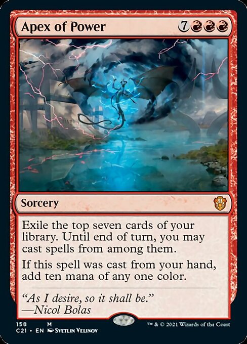 Apex of Power (Commander 2021 Strixhaven) Light Play