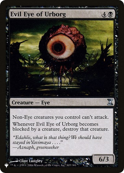 Evil Eye of Urborg (The List) Medium Play