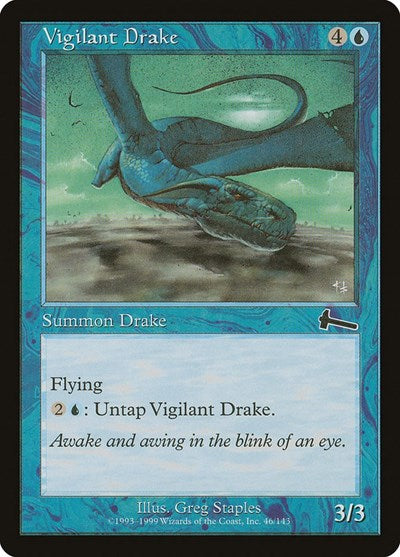 Vigilant Drake (Urza's Legacy) Near Mint Foil