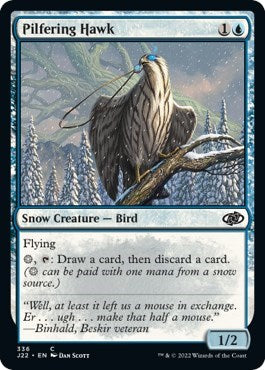 Pilfering Hawk (Jumpstart 2022) Medium Play