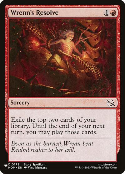 Wrenn's Resolve (The List) Light Play