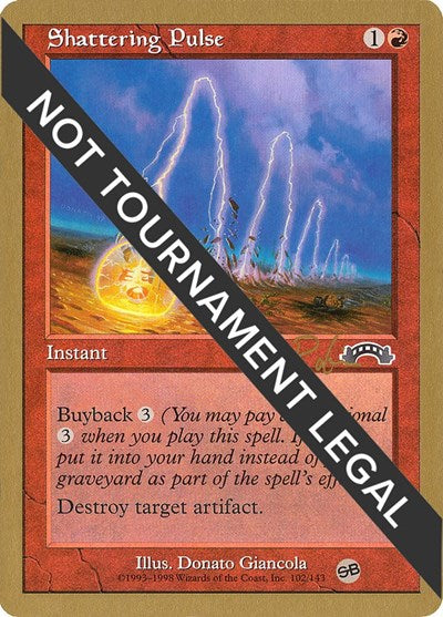 Shattering Pulse - 1998 Ben Rubin (EXO) (SB) (World Championship Decks) Damaged / Poor